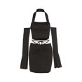 thumbnail image 3 of hirigin Women's Spring Summer Outfit Sets Long Sleeve Hanging Neck Crop Tops + Solid Color Mini Skirt, 3 of 7