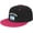 Pink, variant on Flag of Argentina Snapback Hat Adjustable Washable Adult Flat Brim Hip Hop Hat White