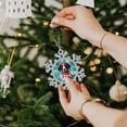 thumbnail image 6 of Pewter Snowflake Ornament Dog Pet Graphic Keepsake Metal Ornament Dog Lovers Gift Holiday Ornament for Home Christmas Tree Decor Gifts Keepsake for Family Xmas Ornament 3", 6 of 8