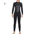 thumbnail image 3 of Eigraketly Traje de buceo Cálido Neopreno Buena elasticidad Manga larga Estilo de una pieza Trajes de baño Fuerte Protección solar Traje de neopreno Deportes acuáticos Mujer Negro S Eigraketly OD020696-08, 3 of 6