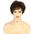 thumbnail image 2 of Fashion women's wig Fluffy Bob chemical fiber synthetic mixed color short curl hair daily party use a full head set short wig, 2 of 6