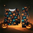 thumbnail image 6 of Matching Family Halloween Pajamas Set - 2026 Cute Ghost & Pumpkin Print Two-Piece Sleepwear Pjs - Family Matching Pajamas Soft Holiday Jumpsuit Loungewear for Family, 6 of 6
