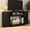 Black, variant on Heynemo TV Stand for 65+ Inch TV, Farmhouse 34'' Tall Entertainment Center for 23" Fireplace, Rustic TV Console with Sliding Bar Door for Living Room (Dark Grey)