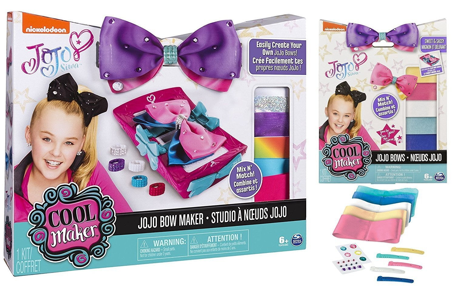 JoJo Siwa Character Girls Bow Maker & Accessories Kit  Make It Yourself Gift Set 