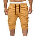 thumbnail image 2 of Up to 65% off Xunlbb Men's Summer Cargo Shorts Men's Workwear Shorts Multi Pocket Zipper Straight Leg Five Piece Pants Casual Sports Shorts Shorts Gift for Him, M-3XL, 2 of 6