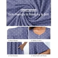 thumbnail image 4 of MINTREUS Nightgown Short Sleeve for Women Sleepwear V Neck Nightshirt House Dress with Pockets, 4 of 7