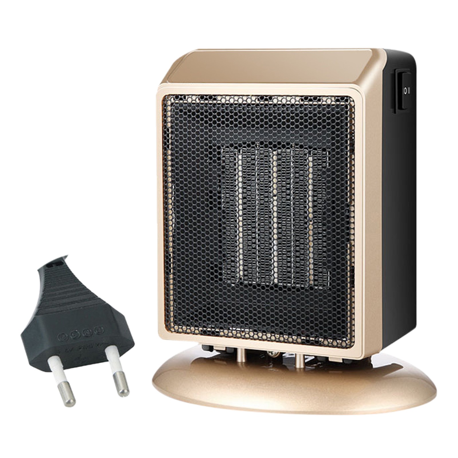 Chauffage électrique Portable 1200W - Petit Radiateur Pour Bureau Et Chambre, Fonction Chauffe-pieds, Sécurité Anti-basculement - 2