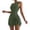 Army Green, variant on Tqcoqu Womens Summer Dresses Sleeveless Crew Neck 2 in 1 Mini Dresses Casual Bodycon Athletic Workout Trendy Yoga Dresses,Army Green,Women's S-XL