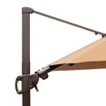 thumbnail image 5 of VREDHOM  10 Ft Square Patio Dual Wind Vent Cantilever Umbrella with Cross Stand Tan, 5 of 5
