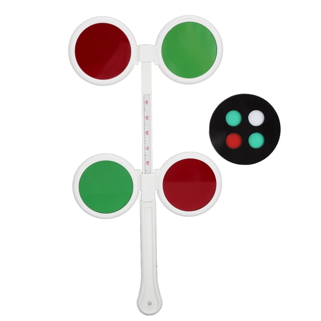 Évaluateur de Daltonisme, Lentille de Test de Daltonisme Réglable Rouge Vert Améliorer la Vision Universelle pour la Formation de la Vision pour les Adultes