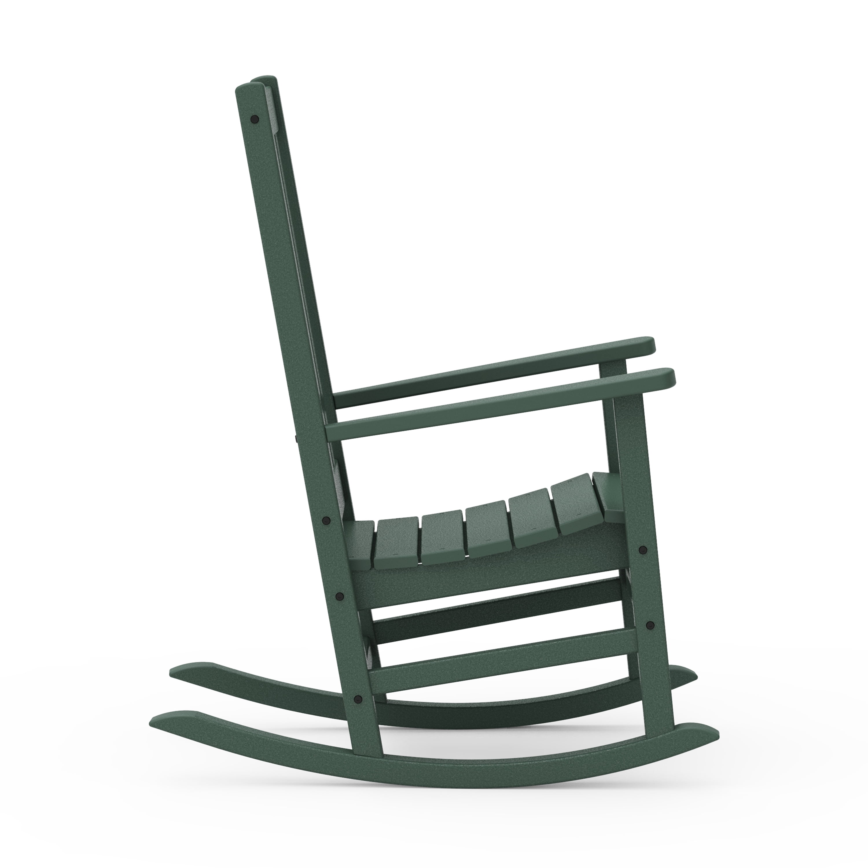 Better Homes & Gardens by POLYWOOD Southlake Outdoor Rocking Chair, All-Weather HDPE, Patio Seat, Green
