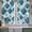 Blue, variant on Dark Green Geometric Moroccan Tier Curtains 36 Inch Length, Abstract Ombre Modern Cafe Short Curtains for Bathroom Over Sink, Small Kitchen Curtain Light Filtering Tiered Drapes 2 Panels 27.5"Wx36"L