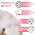 thumbnail image 5 of 4 Pcs Pink Metal Wall Art Bling Home Decor Rhinestone Teardrop Wall Hanging Accents Easy to Hang Decor Set for Living Room Office Bedroom, 5 of 11