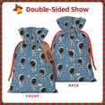 thumbnail image 2 of Pofeuu Cute Cartoon Astronaut Print Burlap Bags with Drawstrings Drawstring Gift Bags Pouch Bag for Thankgiving Birthday Party Gift Wrapping Treats and Party Favors-Small, 2 of 9