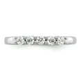thumbnail image 4 of 14K White Gold Ring Band Wedding Diamond Lab Grown Round, Size 5, 4 of 8