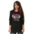 thumbnail image 4 of Breast Cancer Lord Will Fight For You Women's Long Sleeve T Shirt Brisco Brands M, 4 of 6