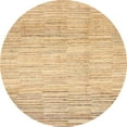 thumbnail image 1 of Ahgly Company Indoor Round Abstract Yellow Solid Area Rugs, 5' Round, 1 of 6