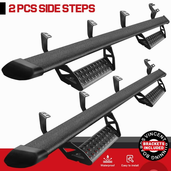 Running Boards For 22-25 Toyota Tundra Crew Max Cab 3" Truck Side Step BLK BCTA