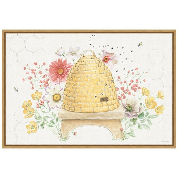 Amanti Art Afternoon in the Garden I Framed Canvas Wall Art Print