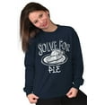 thumbnail image 3 of Solve Pi Math Geeky Nerdy Funny Smart Unisex Plus Fleece Graphic Sweatshirt Brisco Brands 3X, 3 of 5