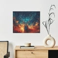 thumbnail image 6 of Susaid Celestial Stag Cosmic Glow Pattern Canvas Wall Decor Poster Framed Artwork Decoration for Bedroom Home Office Ready to Hang,Horizontal, 6 of 6