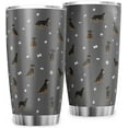 thumbnail image 2 of Cute Rottweiler Dogs Travel Mug Insulation Tumbler Stainless Steel Car Cup Gifts for Home Office with Push-Type Sliding Lid (20oz, white24), 2 of 4