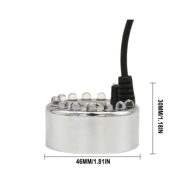 Mist Maker Fogger With 12 LED Lights For Indoor Water Fountains Garden Ponds And Small Spaces 100 mL Capacity