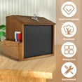 Wood Suggestion Box with Slot and Lock,Wooden Tip Money Drop Donation