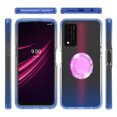 thumbnail image 2 of Compatible for T-Mobile REVVL V Plus 5G Case with Diamond Ring for Magnetic Car Mounts, Strap Lanyard - Transparant Blue, 2 of 3