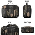 thumbnail image 3 of Marble Modern Geometric Flowers Abstract Lunch Bag for School Reusable Thermal Lunch Carrier for Women Men Meal Containers with Exterior & Interior Pockets Collection, 3 of 6