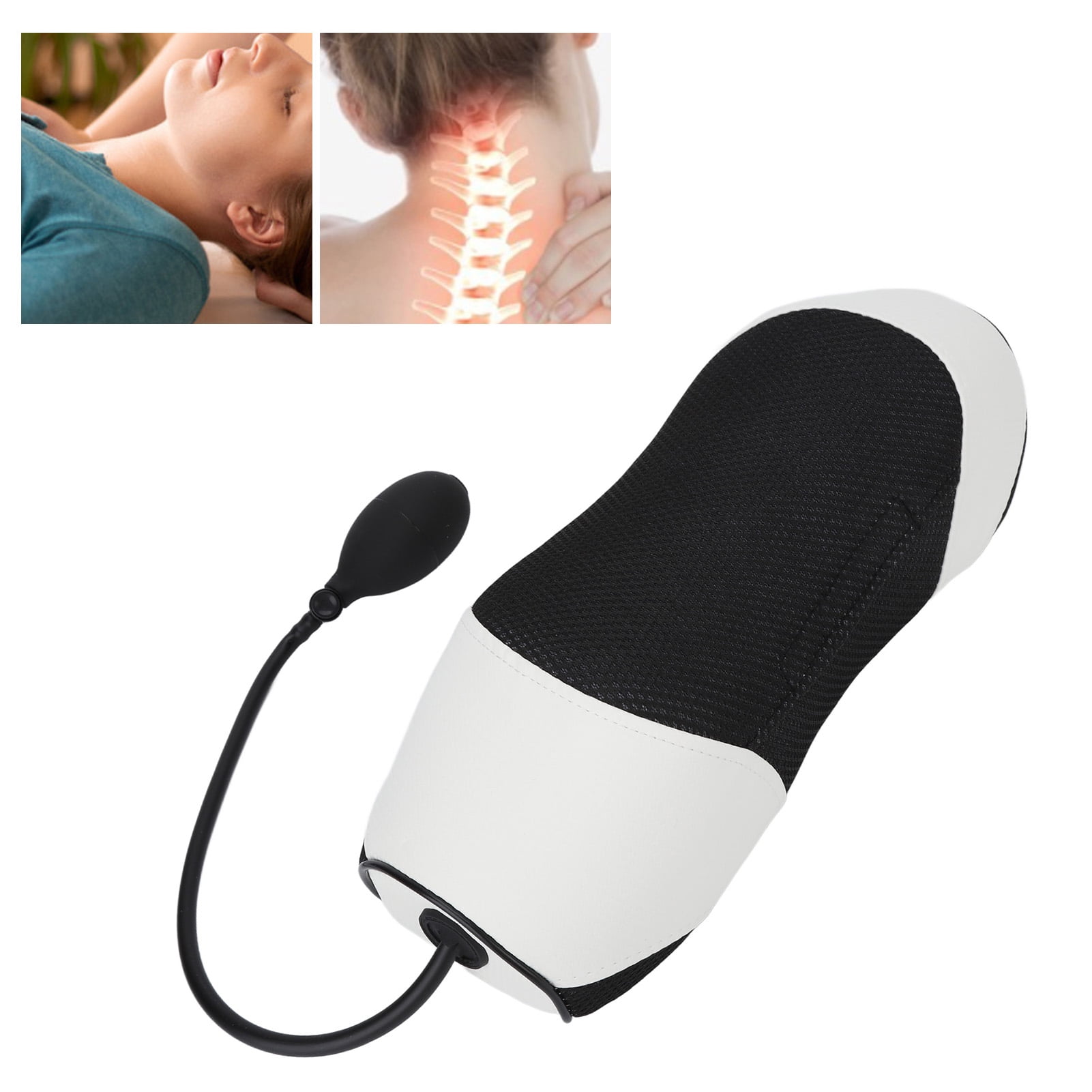 Cervical Spine Traction Pillow,ANGGREK Neck Gasbag Pillow Adjust Pressure Position Correct