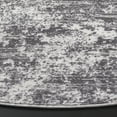 thumbnail image 3 of SAFAVIEH Amelia Alastar Abstract Distressed Area Rug, Charcoal/Ivory, 6'7" x 6'7" Round, 3 of 10