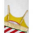thumbnail image 4 of YiZYiF Girls Camisole Candy Cane Striped Ballet Tutu Dance Dress Figure Skating Christmas Costume Red 16, 4 of 7