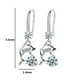 thumbnail image 3 of -Pendientes de Cristal para Mujer Pendientes de Temperamento Largo, 3 of 5