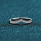 thumbnail image 5 of Anillo de plata esterlina S925 para mujer, anillo en forma de V, anillo de diamantes Mosan de 14 puntas, anillo de boda en fila, anillo de diamantes de imitación, 5 of 5