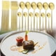 thumbnail image 4 of de cubiertos de cocina portátil, cubiertos de material acero inoxidable para viaje, utensilios de , decoración para en hogar dorado BLESIY cuchara de acero inoxidable, 4 of 8