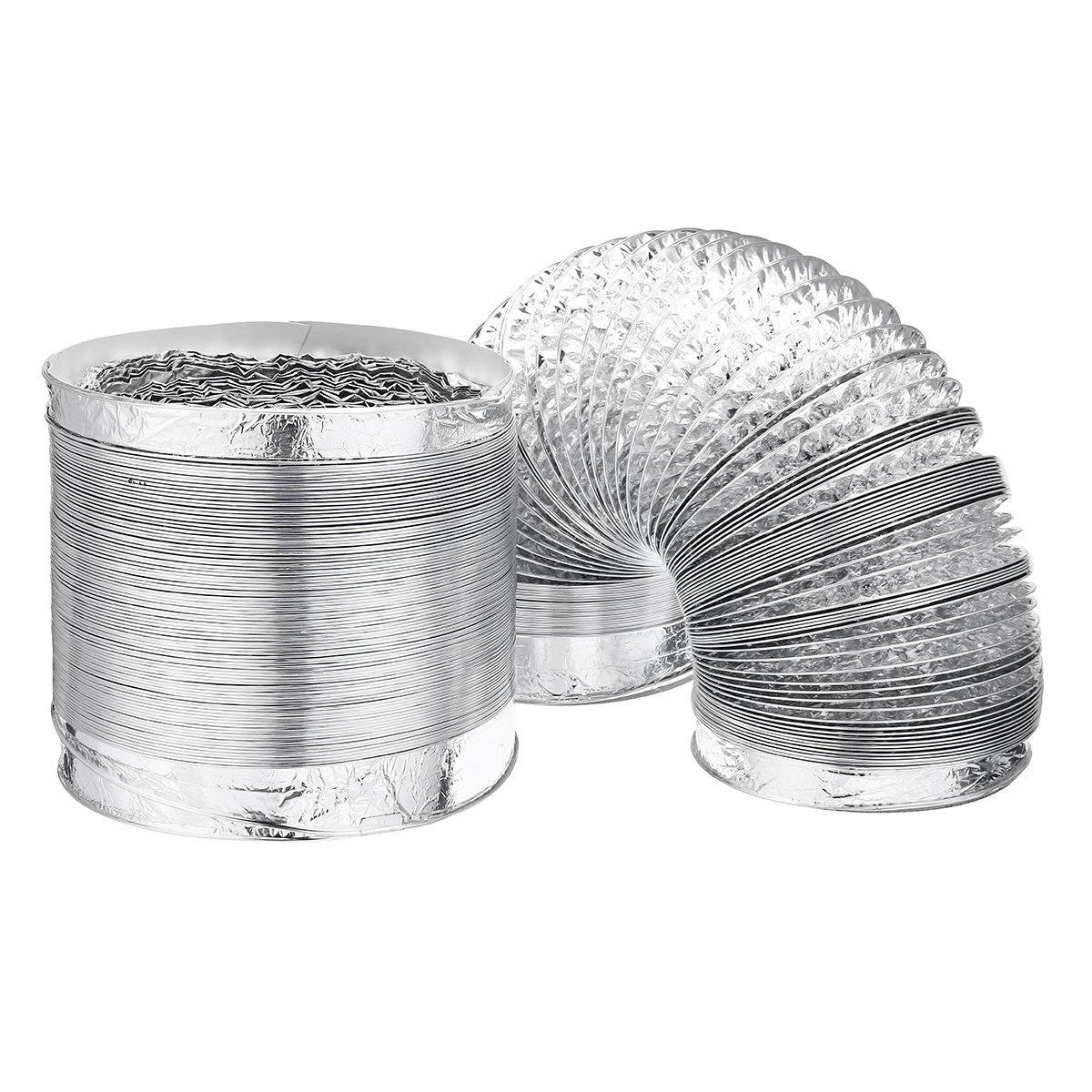 Buy 6/7/8 inch Diameter Aluminum Foil Duct Hose Pipes Fittings Kitchen