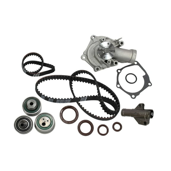 DNJ TBK162WP Timing Belt Kit Water Pump Fits Cars & Trucks 04-07 Mitsubishi Lancer 2.4L SOHC