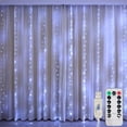 thumbnail image 4 of USB Curtain String Lights 8 Mode Fairy Light Holiday Wedding Home Bedroom Decoration EID Mubarak Bedroom Wedding Valentine's Day, 4 of 10