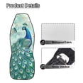 thumbnail image 6 of Uorisanigo Peacock Car Seat Covers 2 Pcs Car Seat Covers Front Seats Only Waterproof Breathable Easy to Install Anti-Slip Back Fabric Universal Fit for Auto Truck Van SUV, 6 of 7