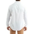 thumbnail image 6 of Miaeowve Mens One-piece Long Sleeve Button Down Collared Formal Shirt Romper Basic Tee Blouse Bodysuit Top White XXL, 6 of 7