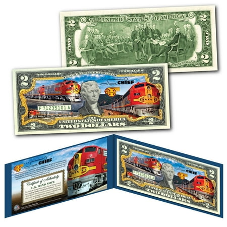 UPC: 0749002331247 | SUPER CHIEF Train of the Stars Santa Fe Railroad Genuine Legal Tender $2 US Bill
