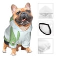 thumbnail image 3 of Fotbe Kawaii Frogs Sudadera con Estampado para Perros Pequeños – Suéter con Capucha para Mascotas, Tela Suave de Forro Polar con Bolsillo-X-Large, 3 of 7