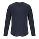 thumbnail image 3 of pstuiky camisas de manga larga para hombre, Camisetas de manga larga para hombre, estilo casual, con cuello en V y canalé. salir tops s, 3 of 8