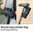 thumbnail image 3 of Bicycle Cylinder Bag Beam Hanging portable front Handle Bag front cylinder Mountain Bike Riding Front Bag, 3 of 9
