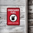 thumbnail image 4 of Portrait Round Plus Onboard Fuel Handle With Care Door or Wall Sign | Boats & Yachts Signage - Small, 4 of 7
