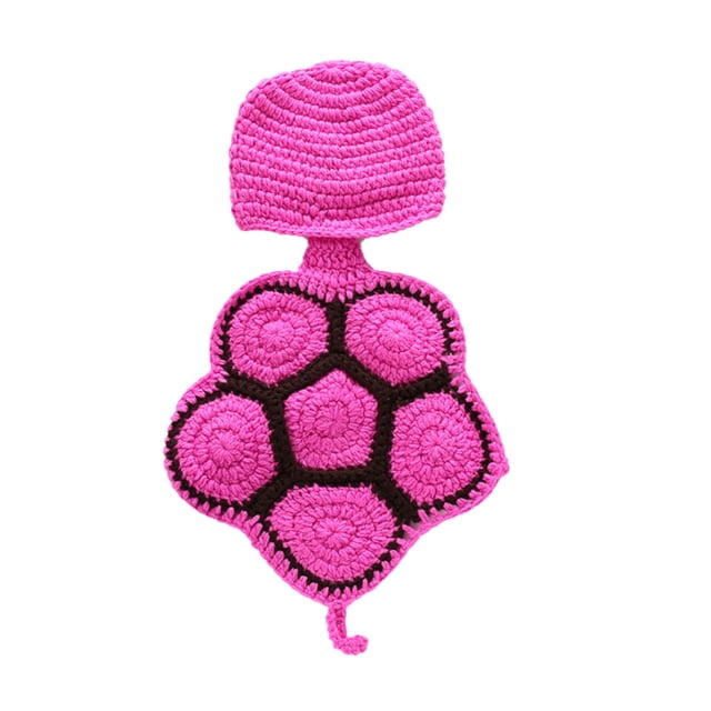 Atrezzo Fotográfico Conjuntos Bebé recién nacido accesorios de fotografía niña niño tortuga linda trajes trajes de punto tortuga Shell Photo Shoot Prop accesorios púrpura Abody Atrezzo Fotográfico Conjuntos
