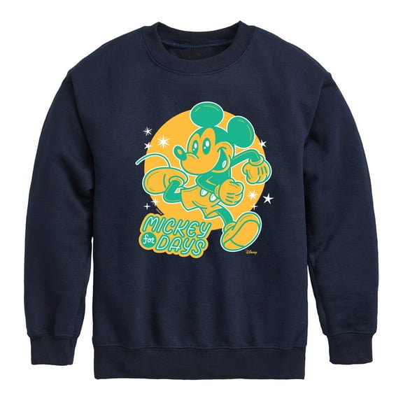 Disney - Mickey For Days - Toddler & Youth Crewneck Fleece Sweatshirt