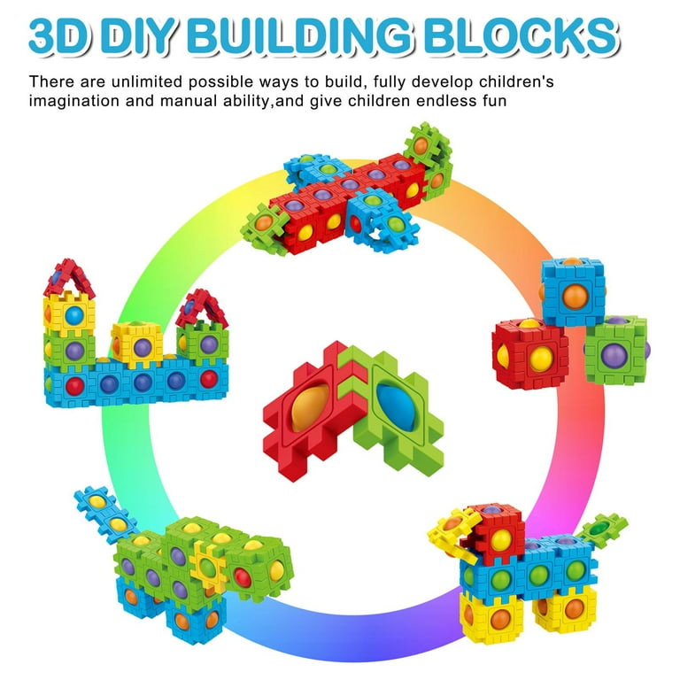 Autism Sensory Toys Magnet 3D Model Builder DIY Construction