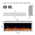 thumbnail image 4 of Litedeer Latitude II 78" Electric Fireplace With Crystals - Black, 4 of 5